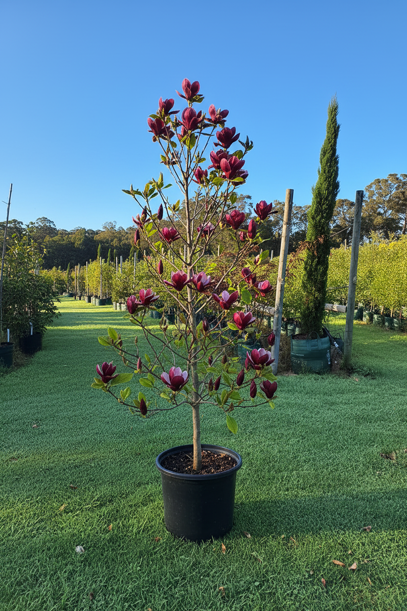 Magnolia x lilliflora 'Burgundy Star'