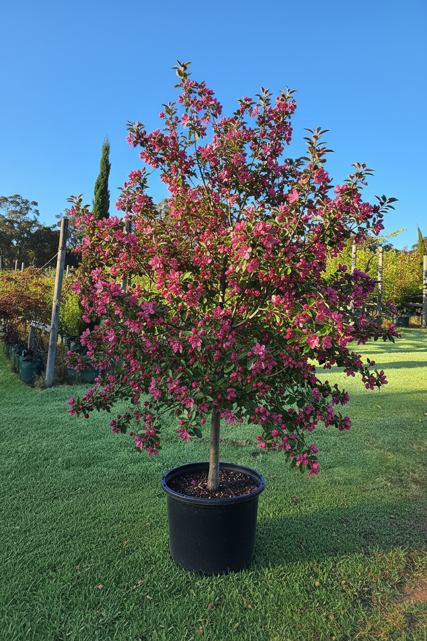 Malus atrosanguinea syn prunifolia 'Gorgeous'