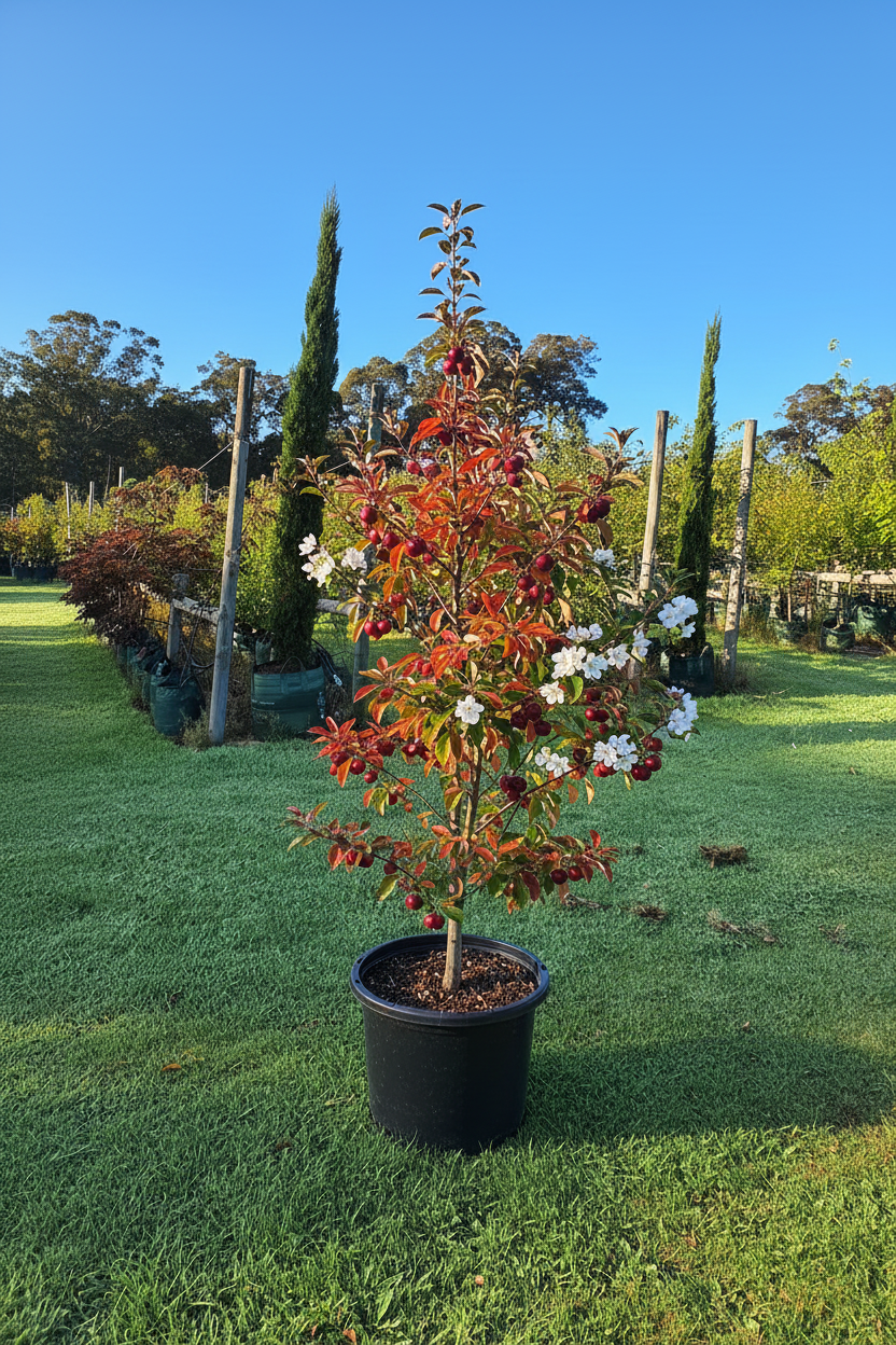 Malus yunnanensis 'Wychwood Ruby'