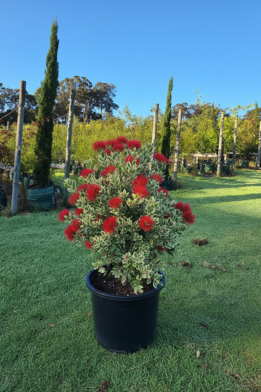 Metrosideros kermandecercis 'Cream Ridge'