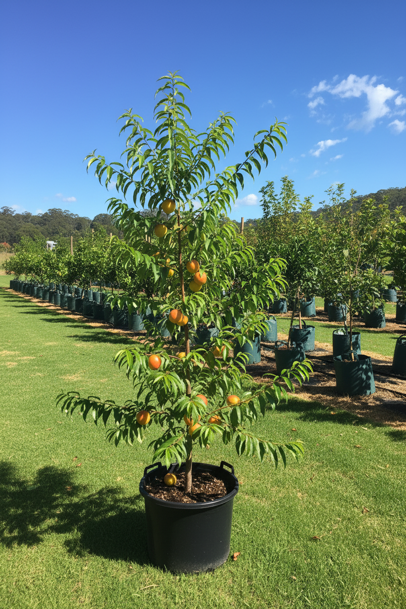 Prunus persica nucipersica 'Fairlane'