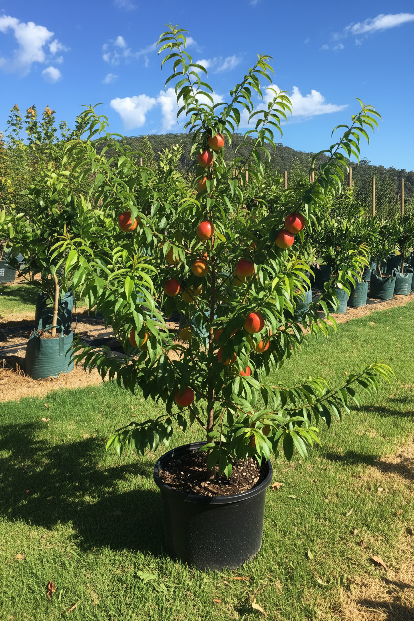Prunus persica nucipersica 'Tango'